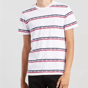 Levis retired mission t shirt mens size L white